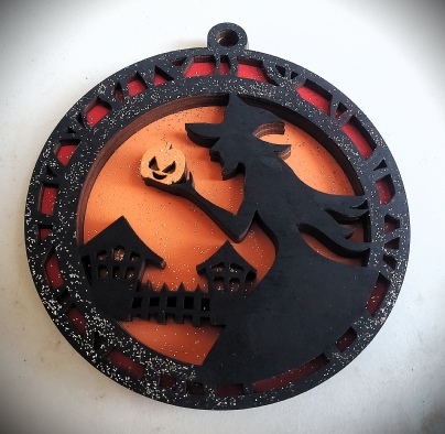 Witch with Jack-O-Lantern Layered Ornament Workshop